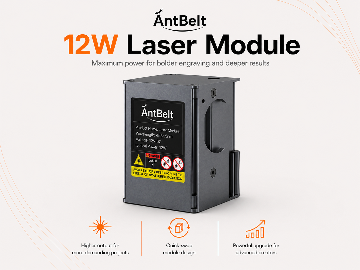 12W blue laser module